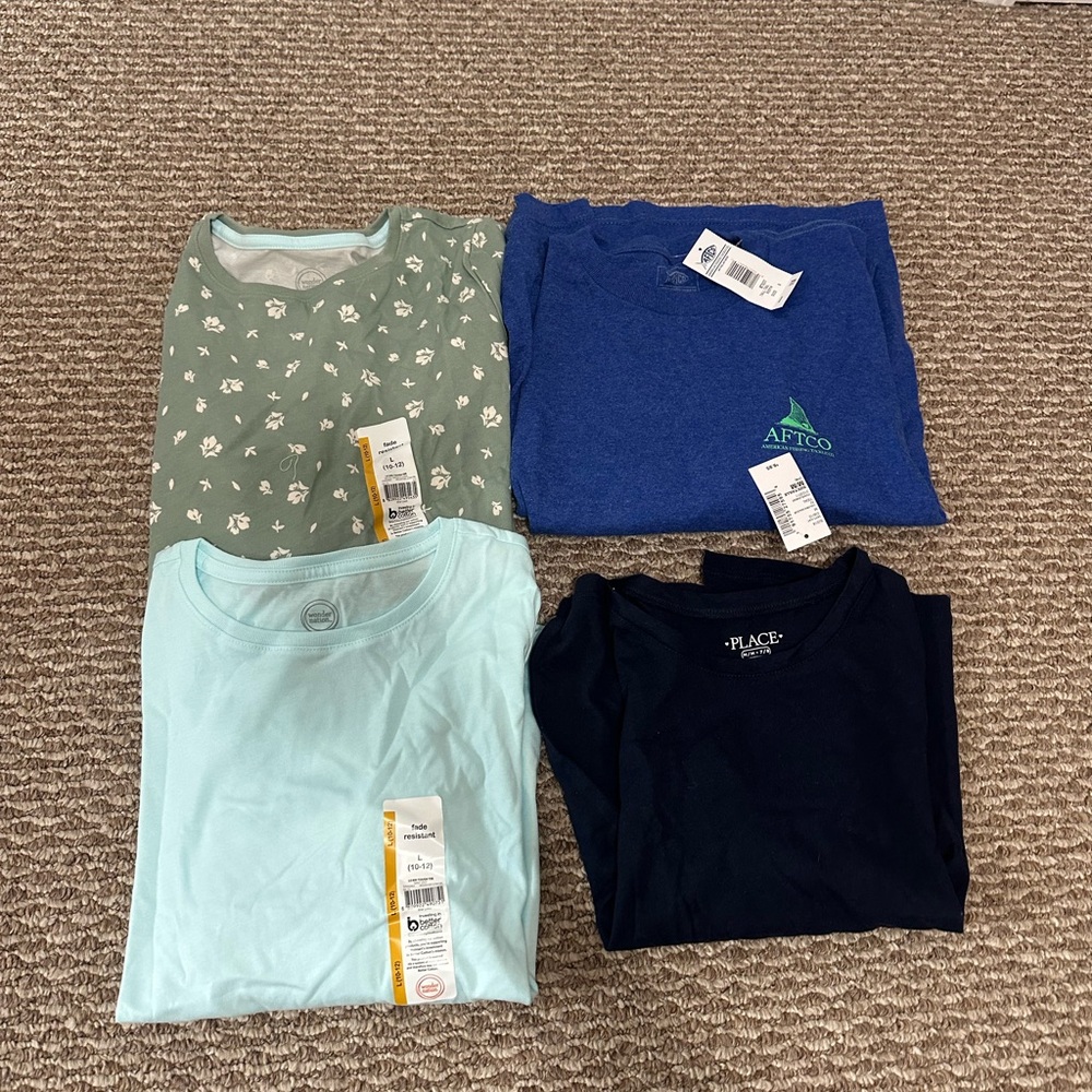 NWT Lot of girls long sleeved shirts